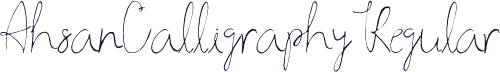 AhsanCalligraphyRegular