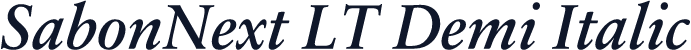 SabonNext LT Demi Italic