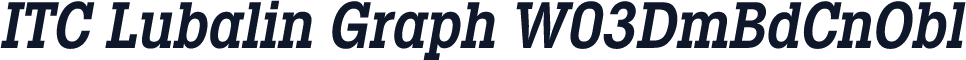 ITC Lubalin Graph W03DmBdCnObl