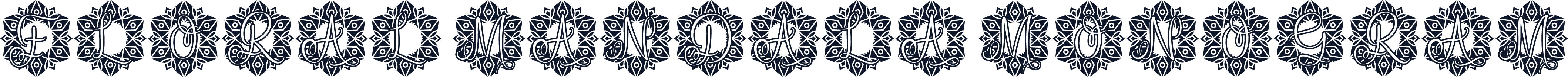 Floral Mandala Monogram