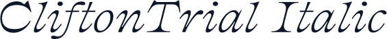 CliftonTrial Italic