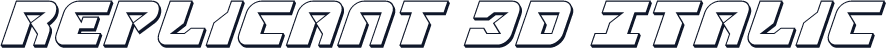 Replicant 3D Italic