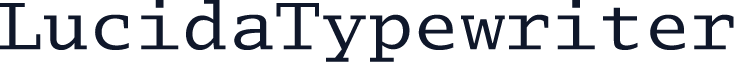LucidaTypewriter