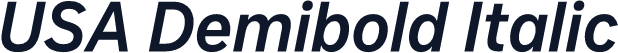 USA Demibold Italic