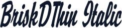 BriskDThin Italic