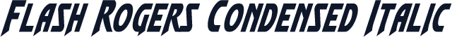 Flash Rogers Condensed Italic