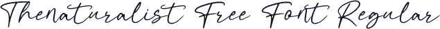 Thenaturalist Free Font Regular