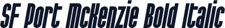 SF Port McKenzie Bold Italic