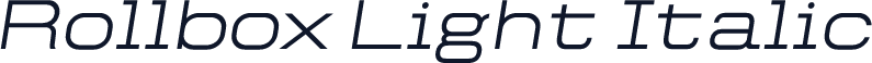 Rollbox Light Italic