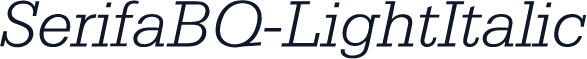 SerifaBQ-LightItalic