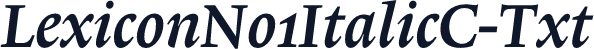 LexiconNo1ItalicC-Txt