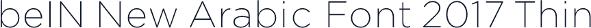 beIN New Arabic Font 2017 Thin
