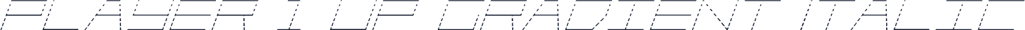 Player 1 Up Gradient Italic
