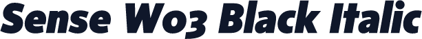 Sense W03 Black Italic