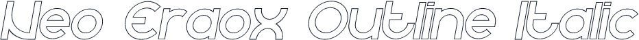 Neo Eraox Outline Italic