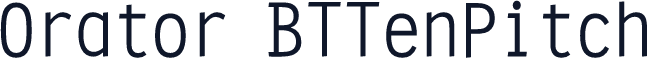 Orator BTTenPitch