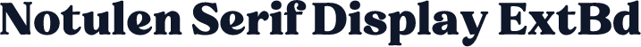 Notulen Serif Display ExtBd
