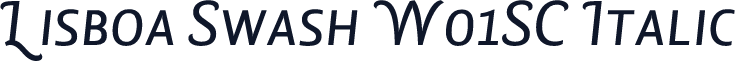 Lisboa Swash W01SC Italic