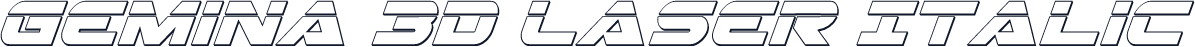 Gemina 3D Laser Italic