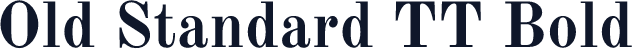 Old Standard TT Bold