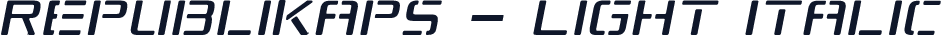 Republikaps - Light Italic