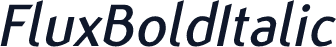 FluxBoldItalic