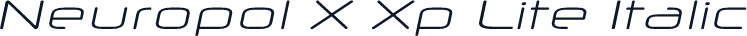 Neuropol X Xp Lite Italic