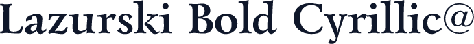 Lazurski Bold Cyrillic@
