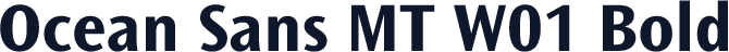 Ocean Sans MT W01 Bold