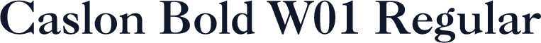 Caslon Bold W01 Regular