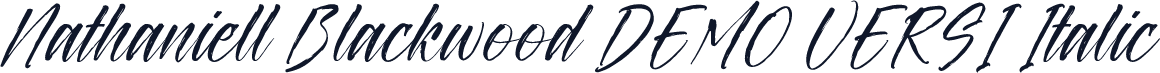 Nathaniell Blackwood DEMO VERSI Italic
