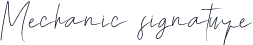 Mechanic signature