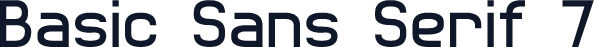 Basic Sans Serif 7
