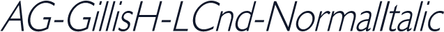 AG-GillisH-LCnd-NormalItalic
