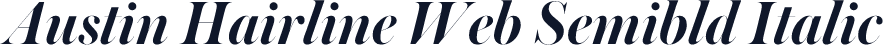Austin Hairline Web Semibld Italic