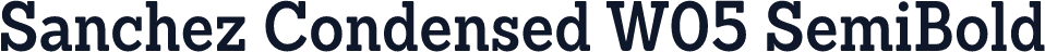 Sanchez Condensed W05 SemiBold