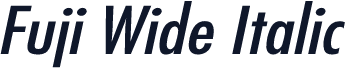 Fuji Wide Italic