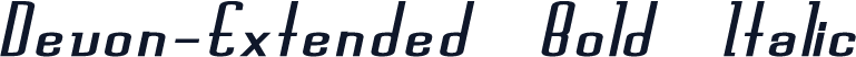 Devon-Extended Bold Italic