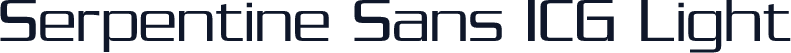 Serpentine Sans ICG Light