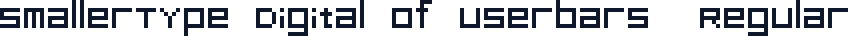 SmallerType Digital of Userbars  Regular