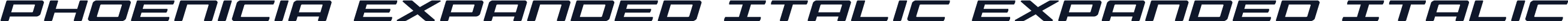 Phoenicia Expanded Italic Expanded Italic