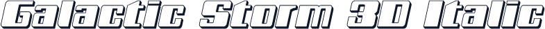 Galactic Storm 3D Italic
