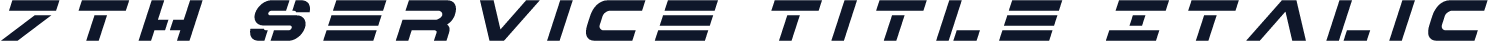 7th Service Title Italic