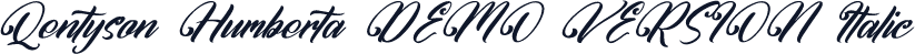Qentyson Humberta DEMO VERSION Italic