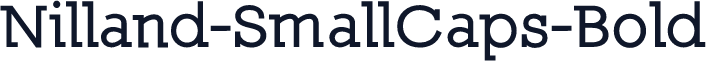 Nilland-SmallCaps-Bold