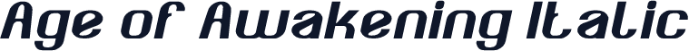 Age of Awakening Italic