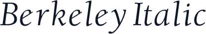 Berkeley Italic