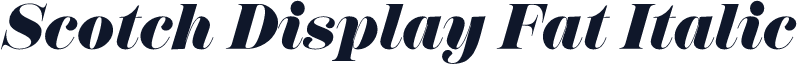 Scotch Display Fat Italic