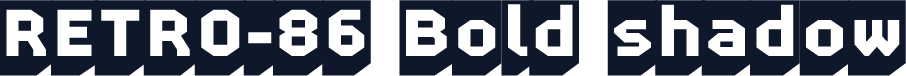 RETRO-86 Bold shadow