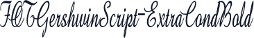 FOTGershwinScript-ExtraCondBold